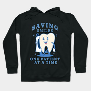 Funny Retro Pediatric Dental Assistant Hygienist Office Gifts Hoodie